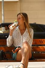 Katherine Perija in a Sexy Skirt