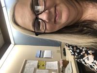 tulsa bank lady taking a selfie