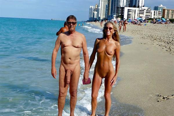 True nudist friends on the beach