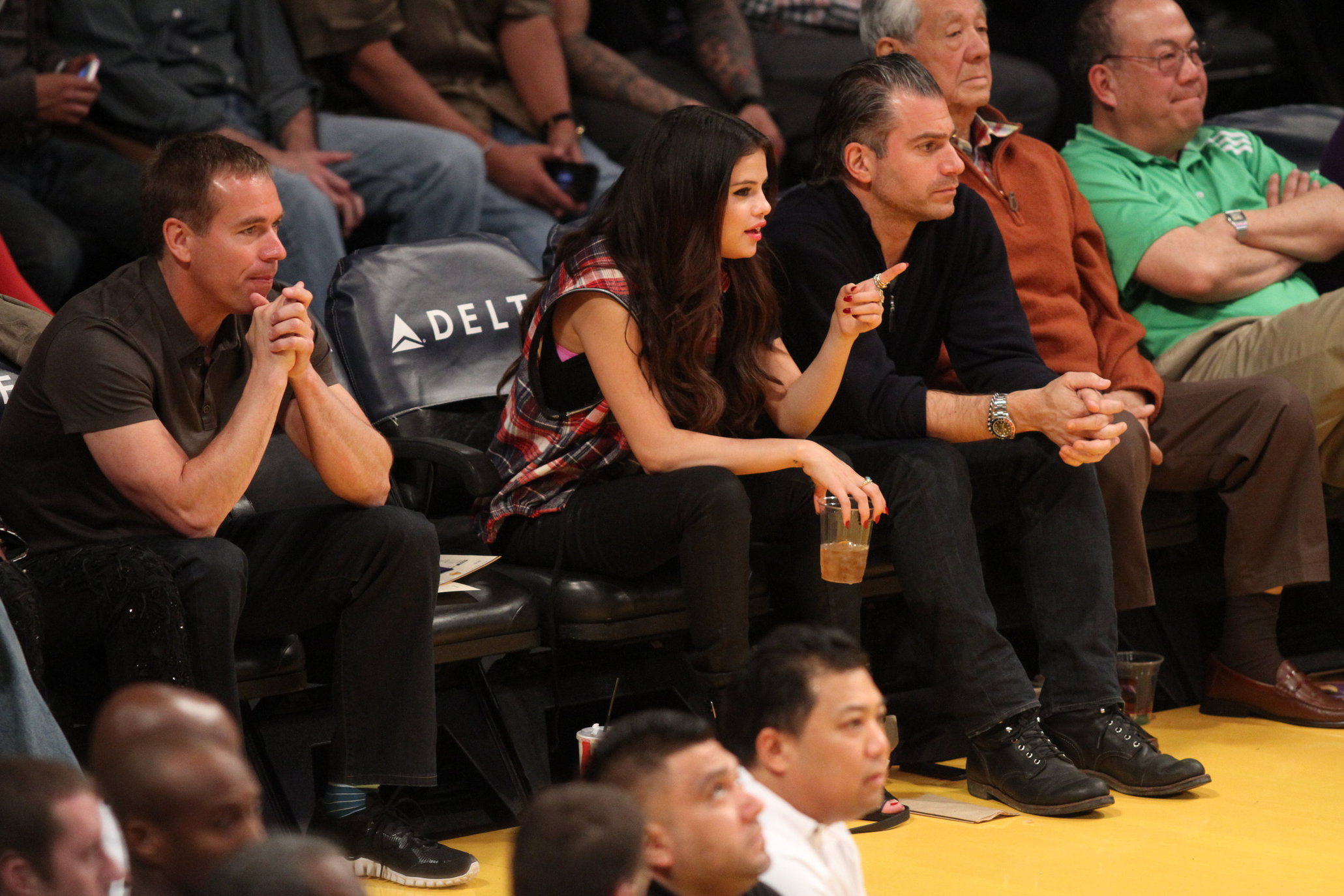 Selena Gomez at Lakers vs Kings game 3/17/13 
