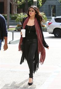 Selena Gomez out walking in Toluca Lake on April 5, 2013