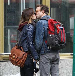 Olivia Wilde out walking her dog in New York City - February 16, 2013 