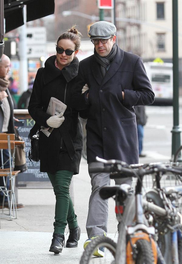 Olivia Wilde out walking in New York City on February 20, 2013