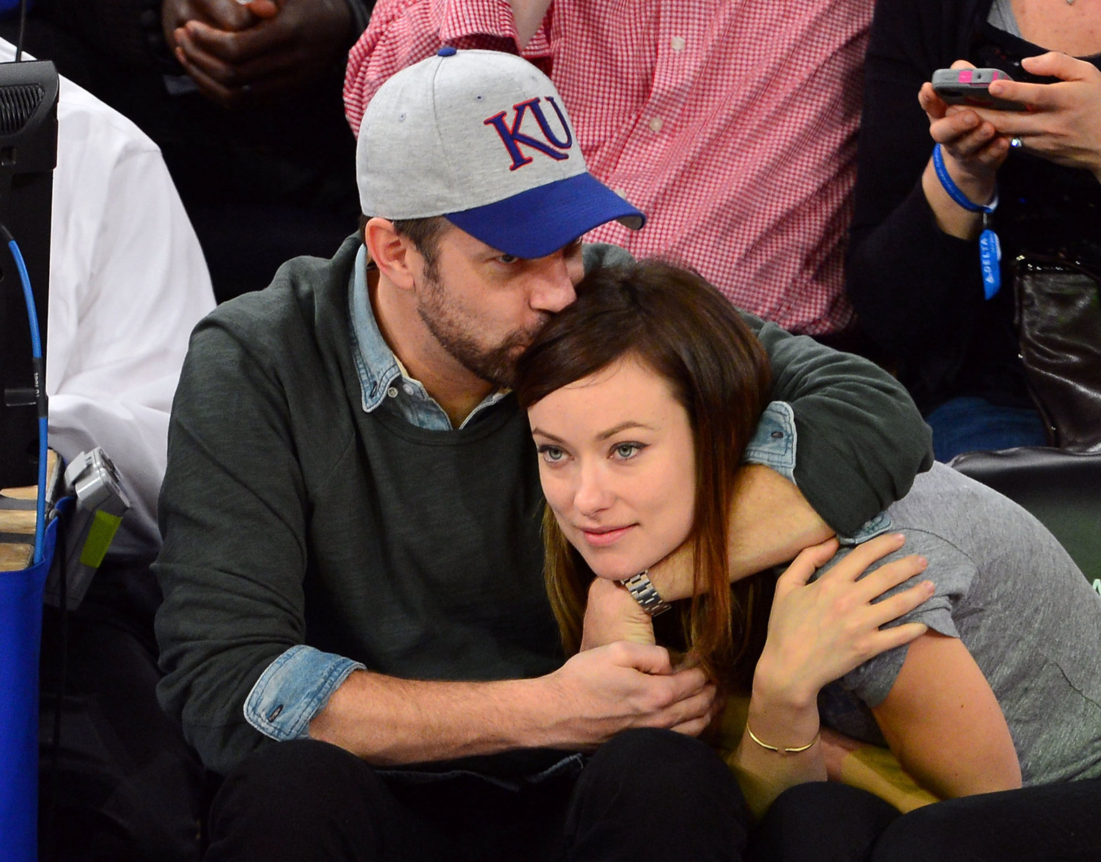 Olivia Wilde - Raptors vs Knicks game in NYC 3/23/13  