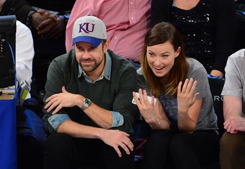 Olivia Wilde - Raptors vs Knicks game in NYC 3/23/13  
