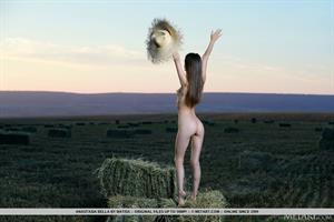 Anastasia Bella Nude Pictures Hay Field