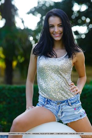 Sapphira A Nude Pictures Bike and Ball