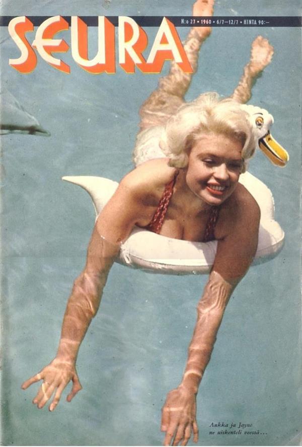 Jayne Mansfield in a bikini