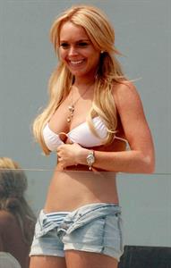 Lindsay Lohan in a bikini