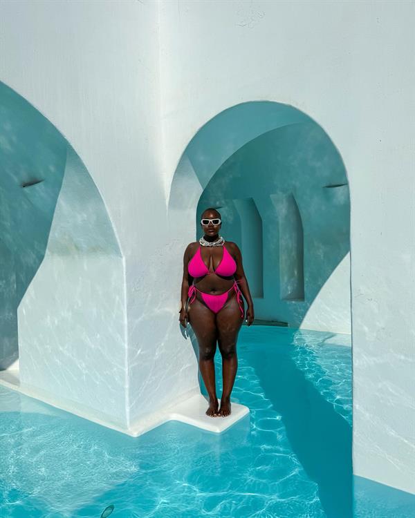 Achieng Agutu in a bikini