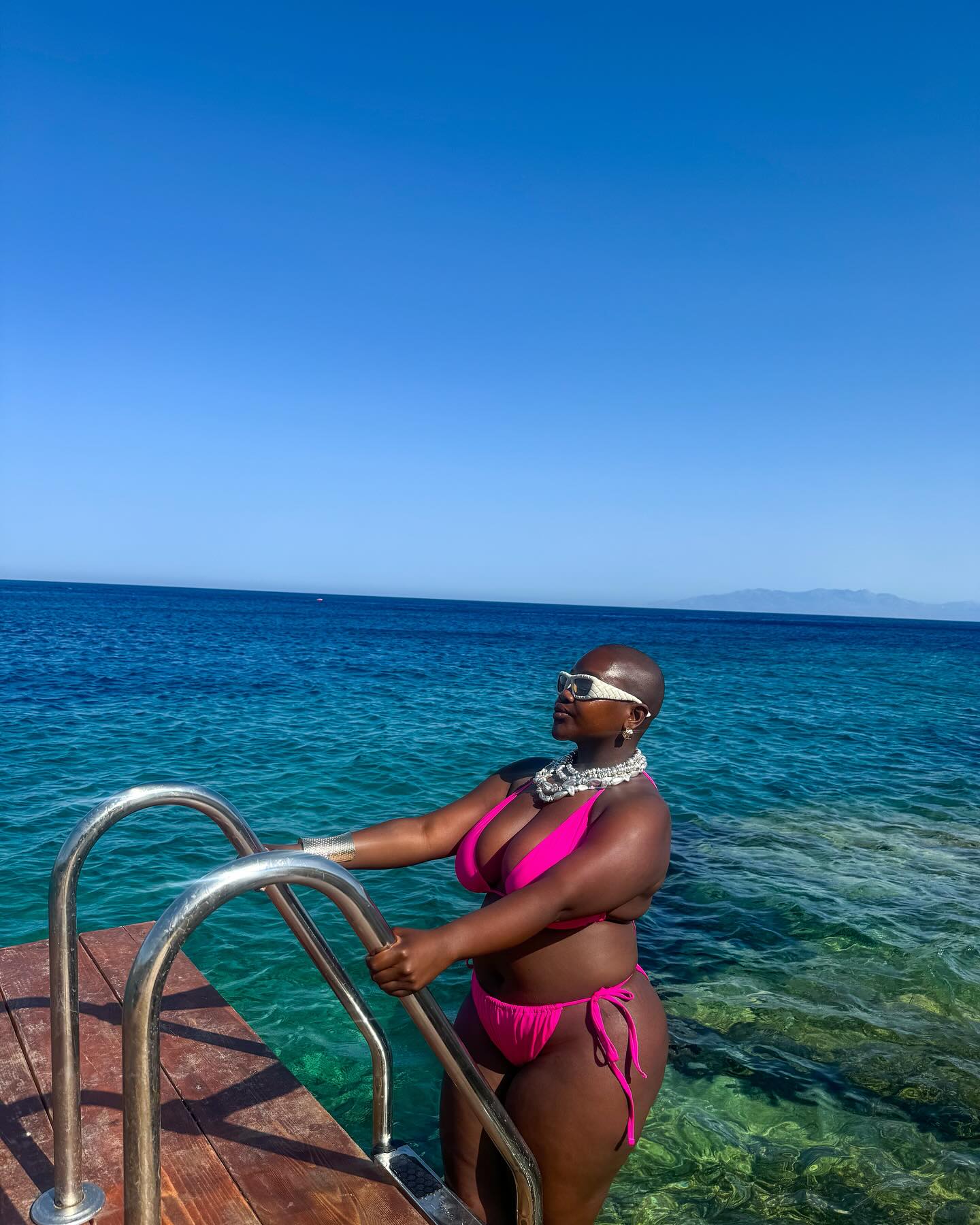 Achieng Agutu in a bikini