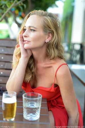 Eve FTV Nude Pictures Red Dress Cafe