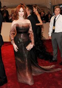 Christina Hendricks Metropolitan Museum of Art Costume Institute Benefit on May 2, 2011