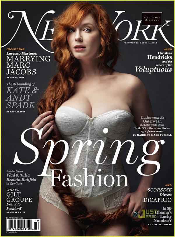 Christina Hendricks in lingerie