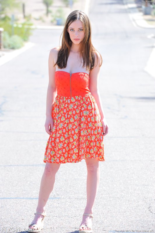 Natalie in full fist