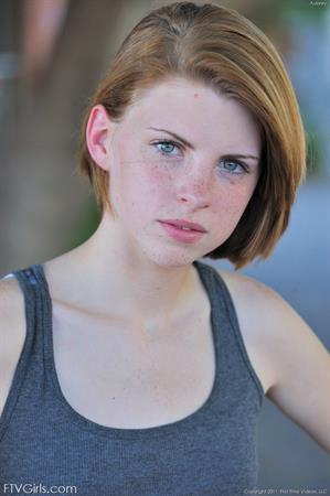 Aubrey FTV Nude Pictures Aubrey being shy and slowly takes off clothes