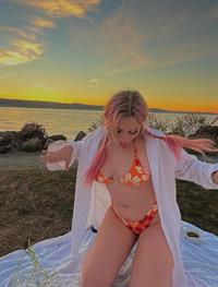 Daryna Popach in a bikini