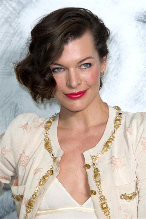 Milla Jovovich - Chanel Show at Paris Fashion Week Haute Couture F/W 2012/13 (July 3, 2012)