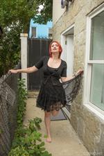 Cat Roe's Dress Outside