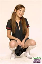 Tia Tanaka Cute In Her School Girl Outfit