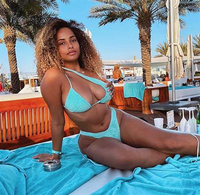Amber Gill in a bikini