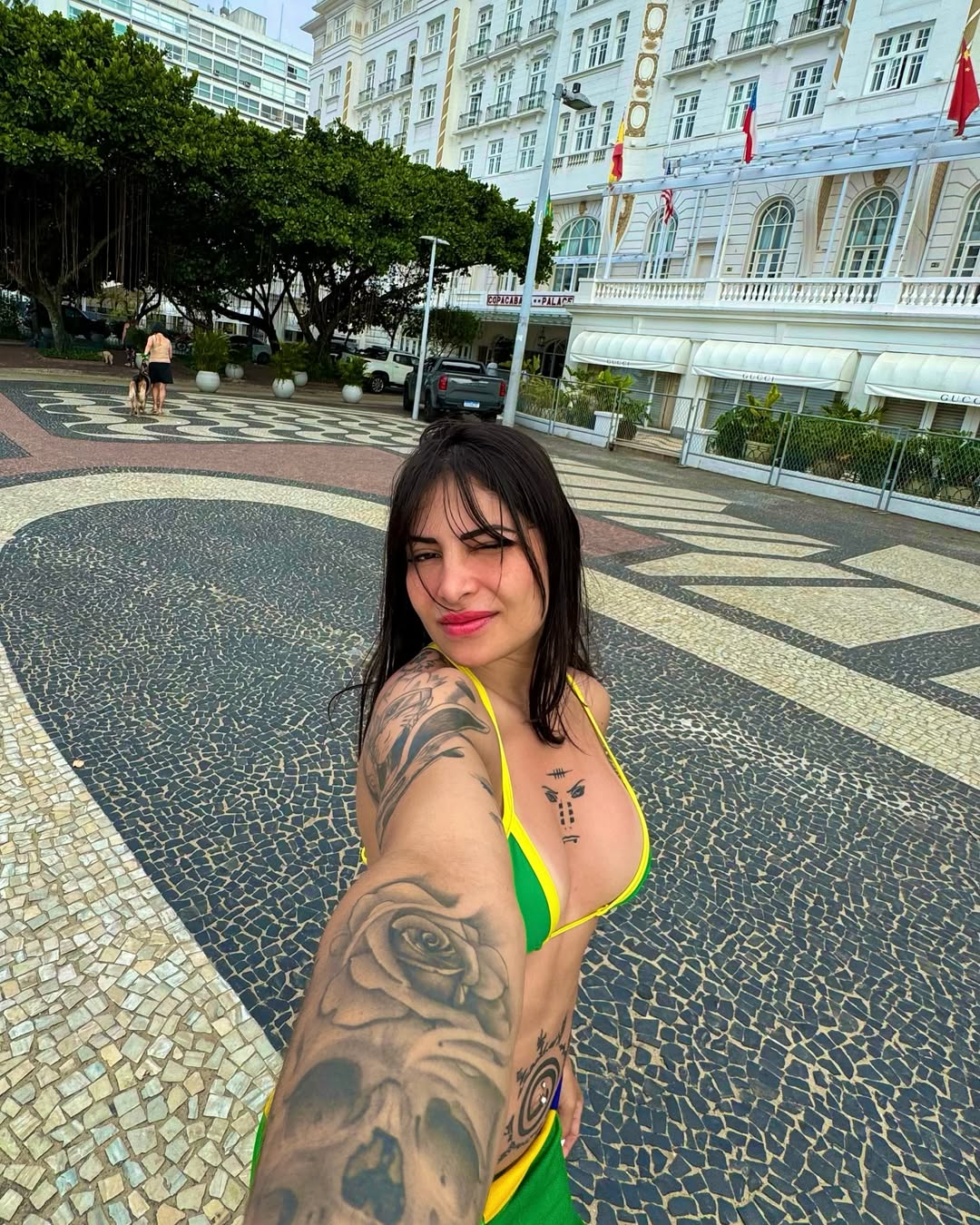 Polyana Viana in a bikini