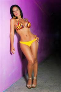 Andrea Calle in a bikini