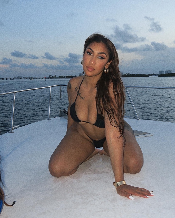 Queen Naija in a bikini