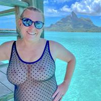 Sheer Swimsuit MILF at St. Regis Bora Bora