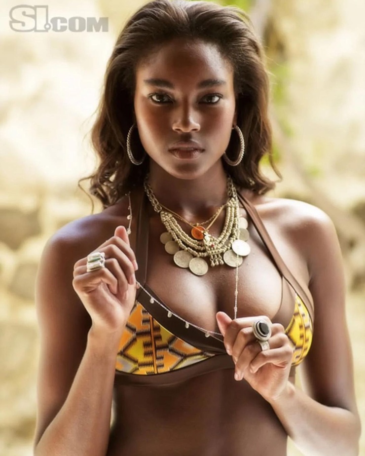 Damaris Lewis in a bikini