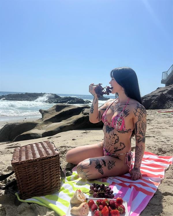 Mia Sayoko in a bikini