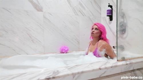 Actress Pink Babe in a luxury spa scene in the movie   Sugar Candy Pink  