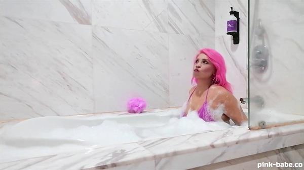 Actress Pink Babe in a luxury spa scene in the movie   Sugar Candy Pink  