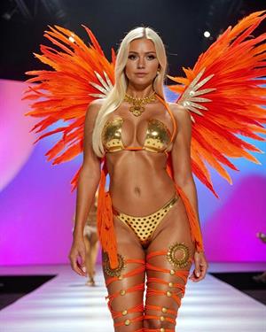 Kaddy Reeves strutting her stuff