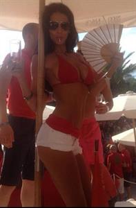 Georgia Salpa in a bikini