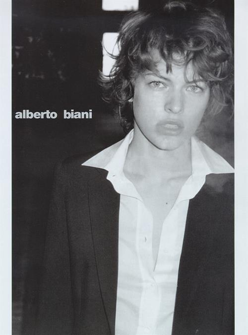 Milla Jovovich in a bikini