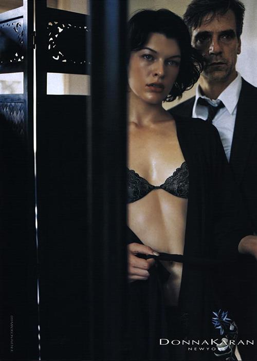 Milla Jovovich in lingerie