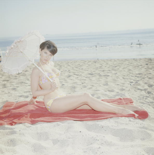 Yvonne Craig in a bikini