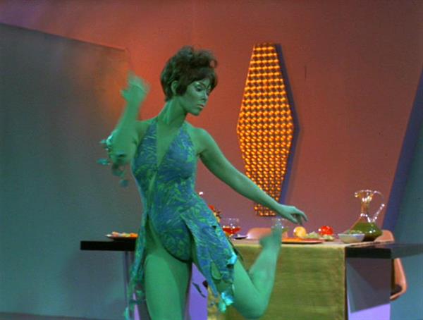 Yvonne Craig in body paint