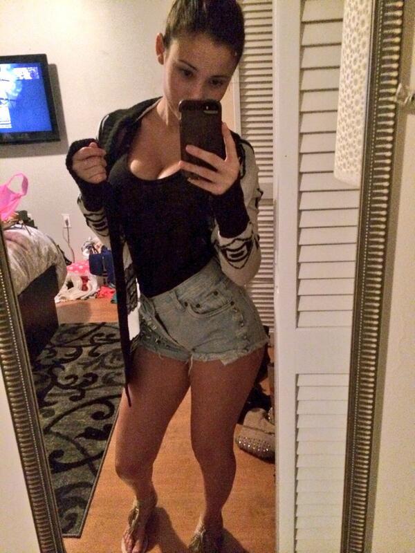 Angie Varona taking a selfie