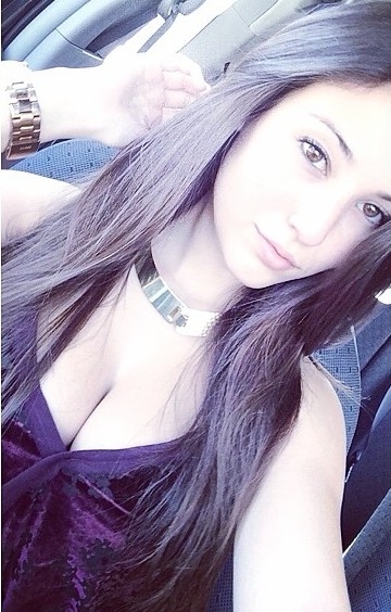 Angie Varona taking a selfie