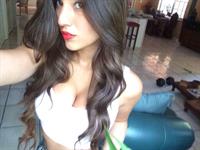 Angie Varona taking a selfie