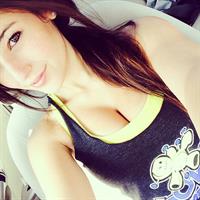 Angie Varona taking a selfie