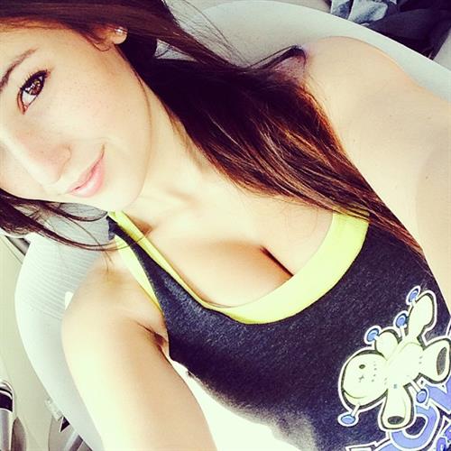 Angie Varona taking a selfie