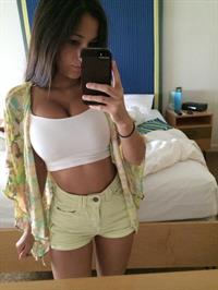 Angie Varona taking a selfie