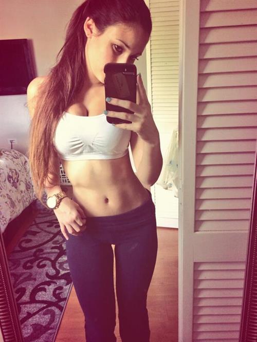 Angie Varona taking a selfie