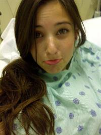 Angie Varona taking a selfie