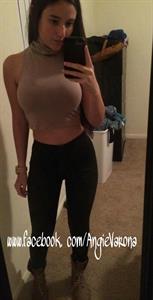 Angie Varona taking a selfie