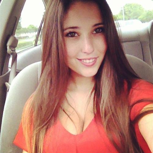 Angie Varona taking a selfie
