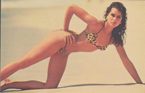 Brooke Shields in a bikini